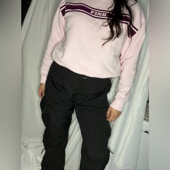 Like New The Chloe Nylon parachute pants by Garage size small in black, sold out - Picture 10 of 13